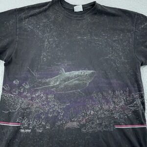 Vintage San Segal Shark Shirt Mens 2XL Black Hanes Beefy T‎ Made USA 80s